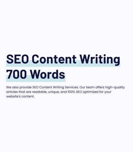 SEO Content Writing - 700 Words